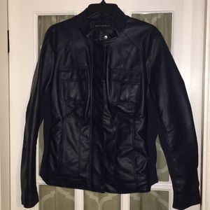 Metaphor Navy Blue Moto Jacket